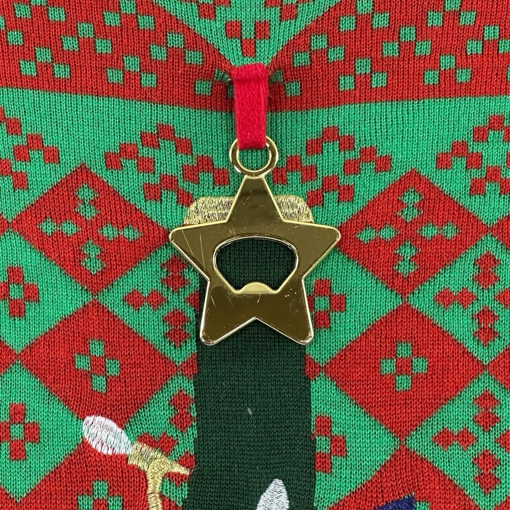 Tipsy Elves Ugly Christmas Sweater Men 4XL Beer Bottle Tree w Star Bottle Opener - Picture 4 of 9